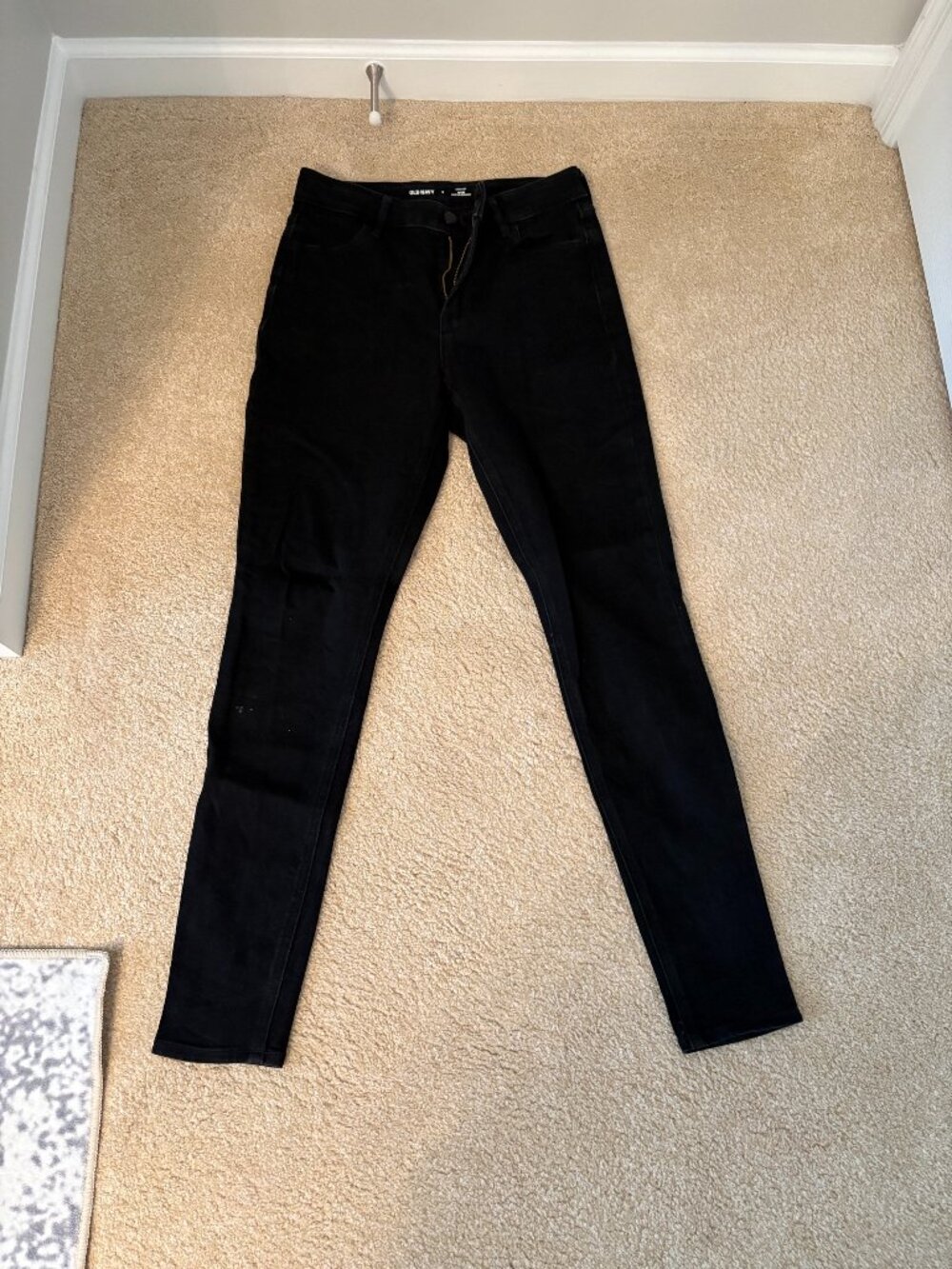 Old Navy High Rise WOW Super Skinny Black Jeans Size 2 27.5"